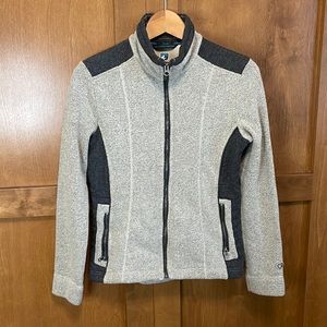 Kuhl Full Zip Sweater Jacket Heather Grey Size Small